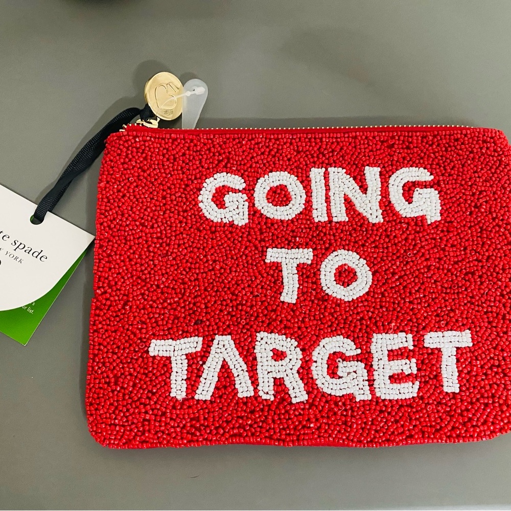 Kate Spade Red Beaded Clutch
